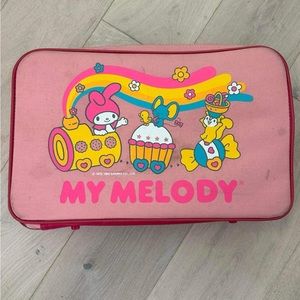 Vintage Sanrio Hello Kitty My Melody 1976 1986 zipper Suit Case